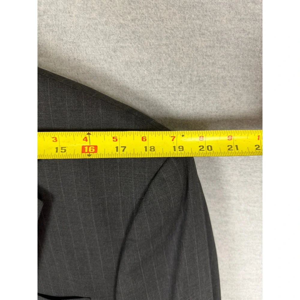 Brooks Brothers BrooksEase Grey Pinstripe Wool Blazer Sport‎ Coat 44 Long 44L